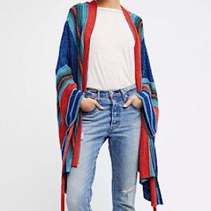 “Like New” Free People In a Moment Ruana Kimono Sweater